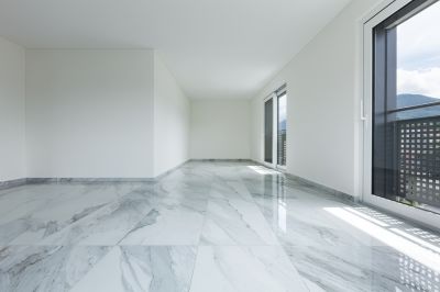 White Marble Tile Installation in Overland Park, KS